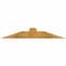 Ekena Millwork Portland Rough Sawn Timber Gable Bracket, Western Red Cedar, 36"W x 6"H x 4"D x 4"F, 4/12 Pitch GBW036X06X0404POR00RWR - alternate 1